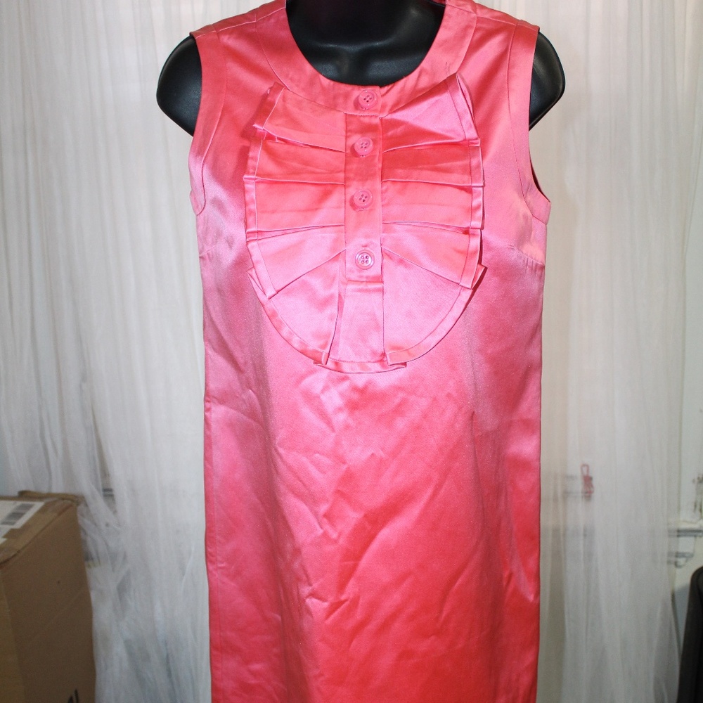 The Madison Avenue Collection_Kate Spade Pink Satin Mini Dress. Sz. 4